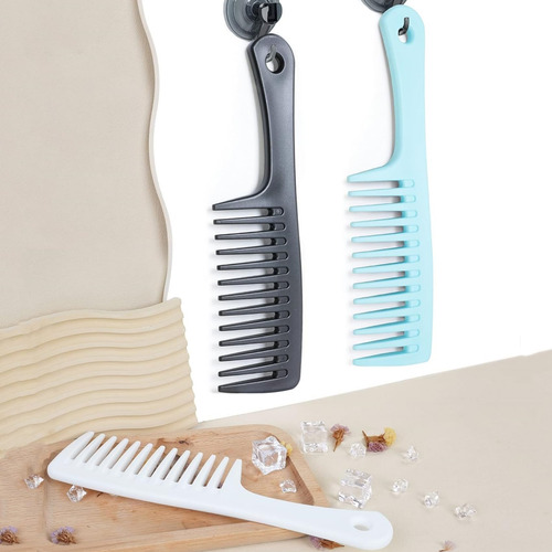 Juego De 3 Peines De Dientes Anchos Y Peine Desenredante,
