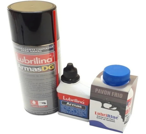 Lubrilina Kit Pavon Frio Armas + Desengrasante + Lubricante