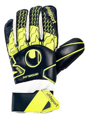 Guantes De Arquero Uhlsport Softground Rf Negro Amarillo