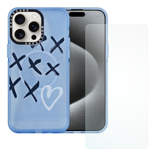 Funda Rainbow Magsafe Diseño Para iPhone 12pro Max + Mica Hd