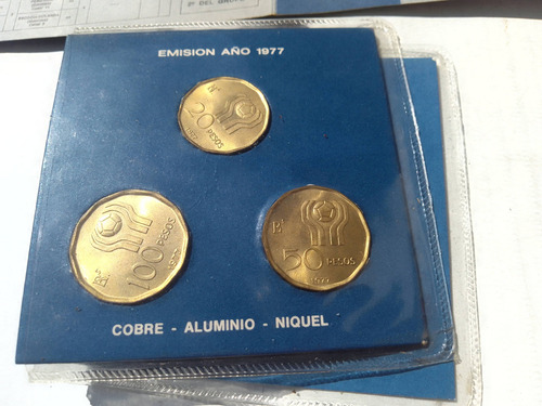 Monedas Conmemorativas Mundial 78 Argentina Lotex3 (Usado)