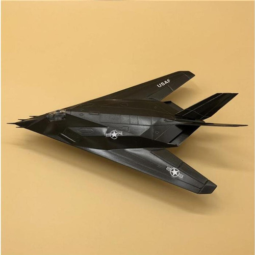 Avión De Combate Con Base De Metal, Mxfnk-001, 1:72, F-117 N Color Negro