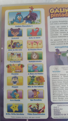 Dvd Galinha Pintadinha E Sua Turma Volume 04 Ano 2014 (Usado)