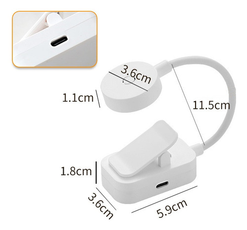 Mini Luz Nocturna De Lectura Led Recargable Por Usb