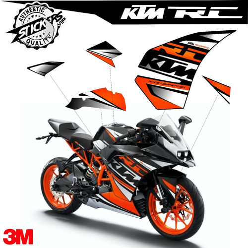 Calcomanias Ktm Rc 200  - Sticker Kit - Personalizado