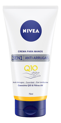 Crema Para Manos Humectante Nivea Q10 Antiarrugas 75 Ml