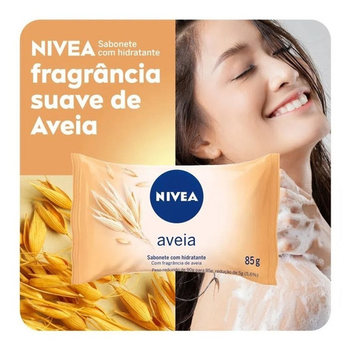 Sabonete Nivea Aveia 85g Kit C/36