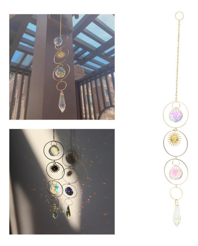 Yz Atrapasol Colgante Con Cadena De Cuentas De Cristal