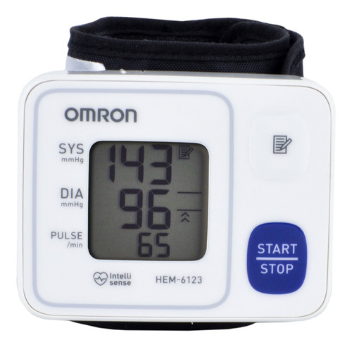 Tensiometro Omron Digital De Muñeca Con Sensor De Posicion Color Blanco