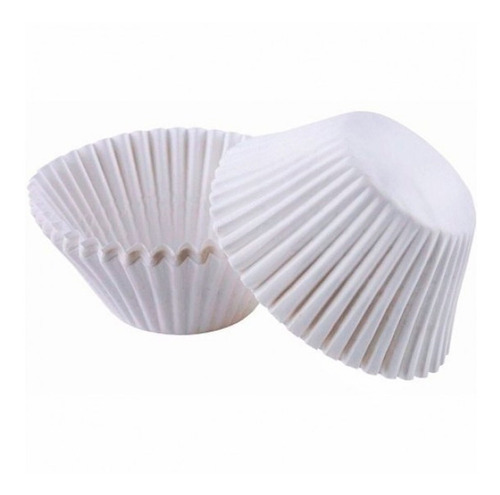 Capacillos Blancos N°1 Y Medio Para Mini Cupcakes 100 Pzas