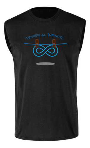 Playera Sin Mangas Tender Al Infinito Humor Científico