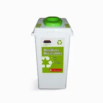 Comprar Recipiente Reciclado\u002Fbasura Colombraro Adosables 60 Lts Color Verde