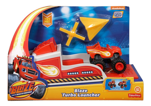 Fisher-price Blaze Turbo Lanzador Juguete Niños De 3 Años+
