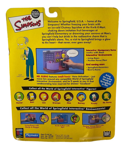 Los Simpsons Playmates - Señor Burns Primera Edicion (Usado)