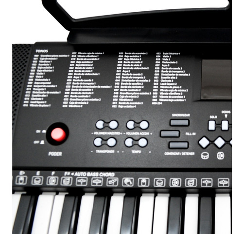 Imagen 2 de 5 de Teclado Musical De 61 Teclas Graba Audio Kaiser 255 Ritmos