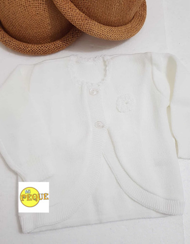 Sacos Niñas Bebés, Blanco Y Crudo