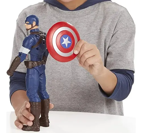 Avengers Capitan America Muñeco Titan Hero 30 Cm Orig Hasbro