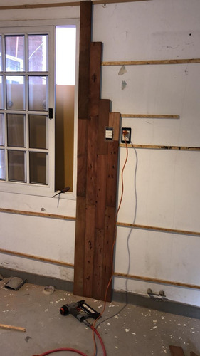 Revestimiento De Pared Con Madera Estilo Rústico 1900$ X M