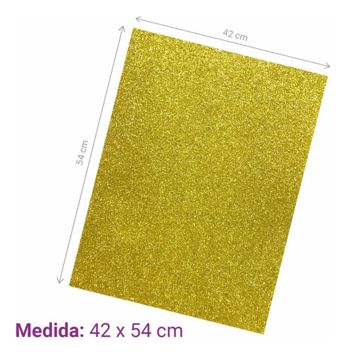 Foamy Diamantado Tamaño Carta 5 Pz Con 5 Colores Surtidos