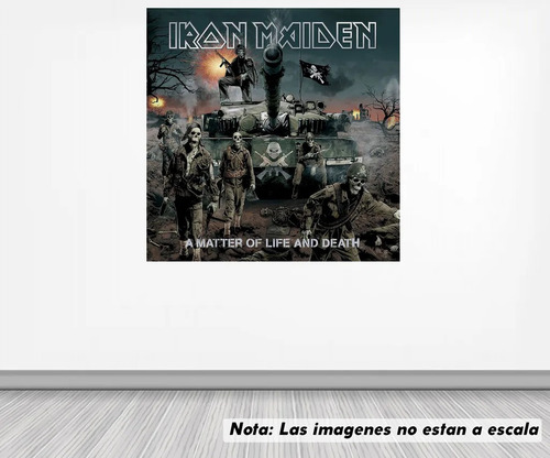Vinil Sticker Pared 50cm Lado Iron Maiden Modld0053