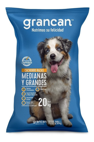 Croqueta Grancan Cachorro Razas Medianas Y Grandes 20 Kg