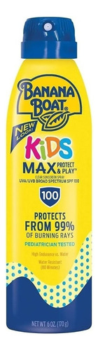 Banana Boat Protetor Solar Kids Max Fator 100 - 170 G