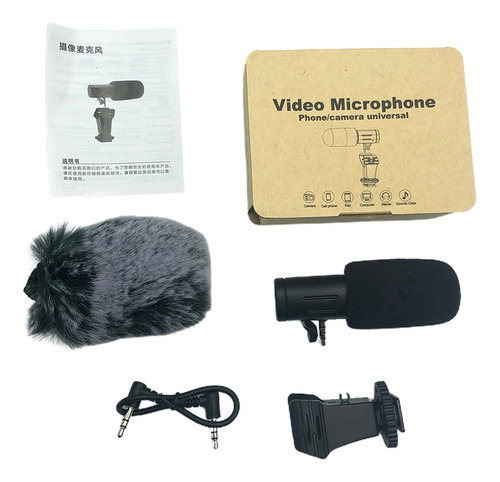 Imagem 1 de 12 de Microfone Condensador Microfone Direcional Estéreo Externo