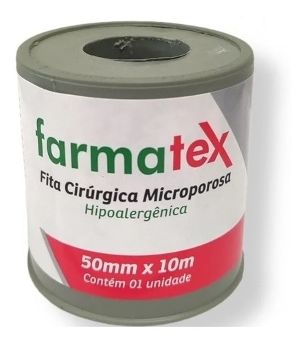 Micropore Hipoalérgico Branco Farmatex 50mm 12 Unidades