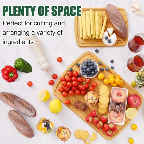 Tablas De Cortar De BambĂș Homaxy Para Cocina, Set De 2, Set