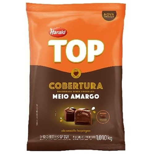 Chocolate Semiamargo En Gotas Harald Top 1kg