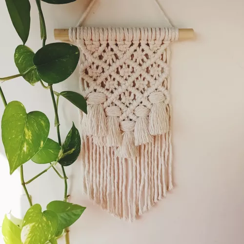 Tapiz Chico Mediano Deco Pared Colgante Artesanal Macrame