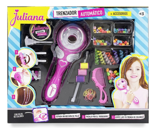 Juliana Trenzador Automático Con Accesorios Trenzas Original