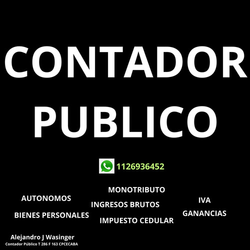 Contador Publico Caba Monotributo Autonomos 100% Online