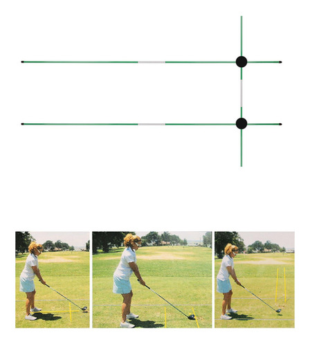 Juego De Palos De Alineación De Golf Para Mejorar La Rojo