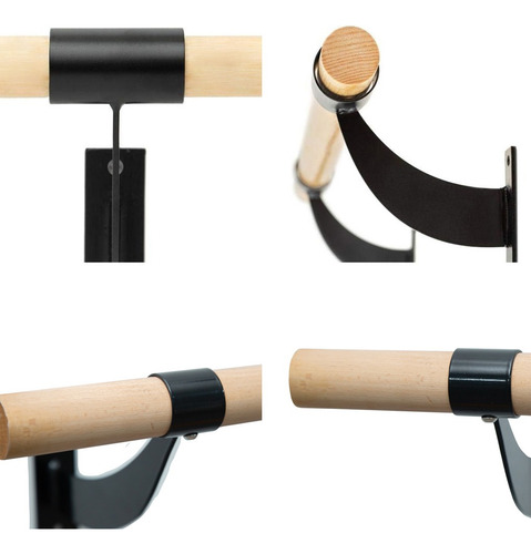Barra De Madera De Pared Para Ballet Danza 1m Color Beige