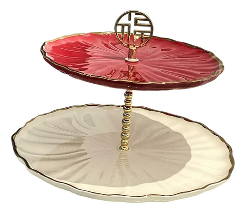 Soporte De Pastel En Capas Decoración Grande De 2 Niveles