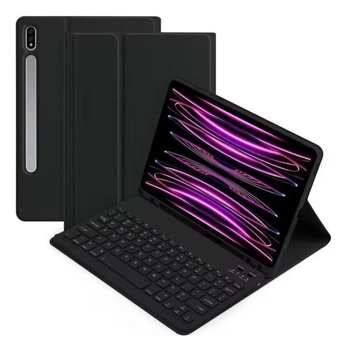 Funda Con Teclado For Galaxy Tab S7+/s8+/s9+/s9 Fe+/s10 Plus