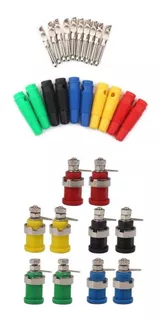 10pcs 4mm Banana Plug Speaker Binding Post + 10pcs Pvc