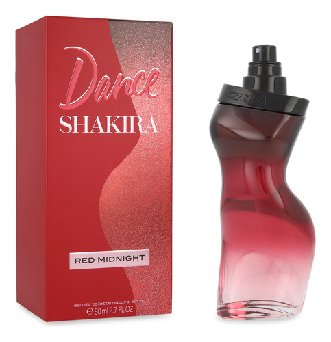 Shakira Dance Midnight Red 80ml Edt Spray - Dama