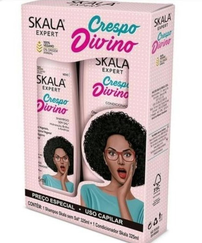 Skala Kit De Shampoo Y Acondicionador - Crespo Divino