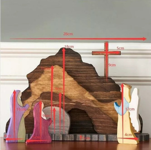 Set De Natividad De Madera Para Pascua: La Cena De Jesús Cri