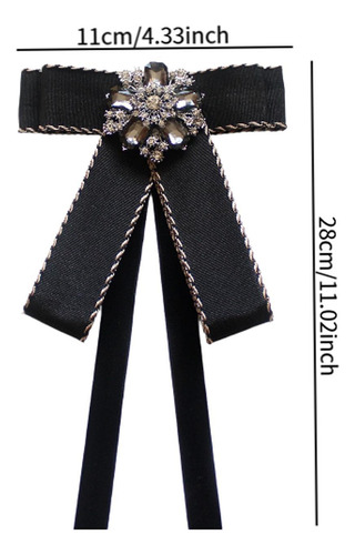Broche De Cinta De Pajarita Broche De Corbata De Negro