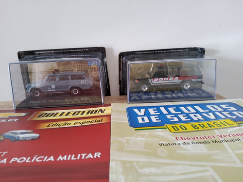 Lote 2 Miniaturas Veraneio Rota E Ronda Gcm São Paulo1/43