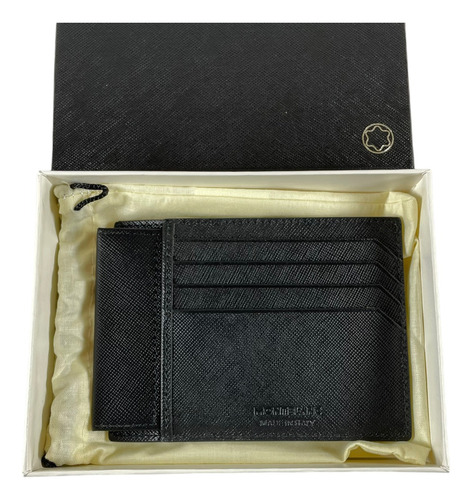Tarjetero Montblanc Negro 6cc Sartorial 116340