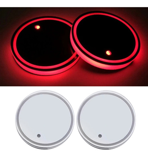 Luces De Soporte De Taza Led Para Coche, Alfombrilla De 7