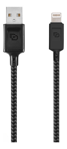 Cable Lightning Mfi A Usb-a 1.2 Mt Rugged Dusted Negro