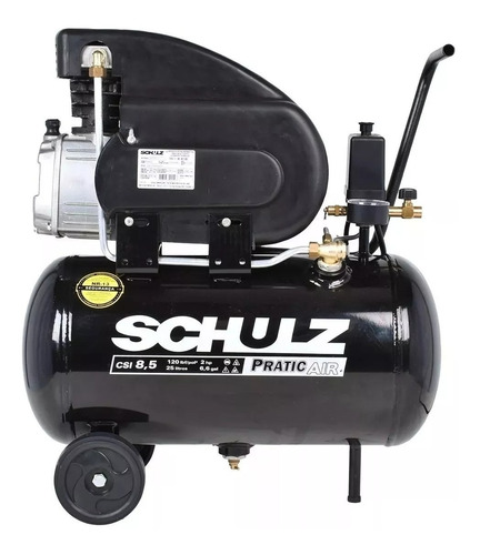 Compressor De Ar Pratic Air 8,5 Pcm 25l 2cv Schulz 220v