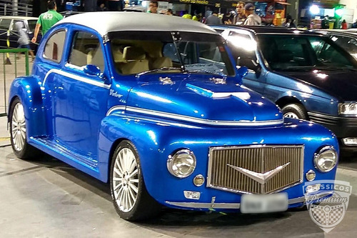 Imagem 2 de 14 de Volvo Pv 444 Coupe 1957 57 - Azul - Antigo - Ar Condicionado