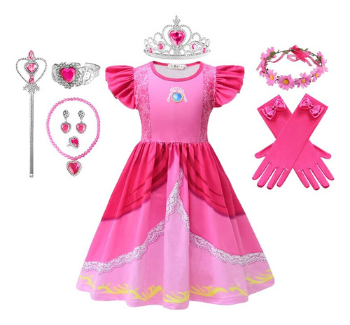 Vestido Bros Para Niñas Con Diseño De Princesa Vaquera, Colo