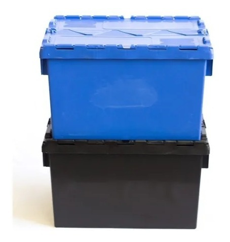 Imagem 3 de 5 de Caixa Industrial Industrial Tampa Acoplada Basculante 65 L